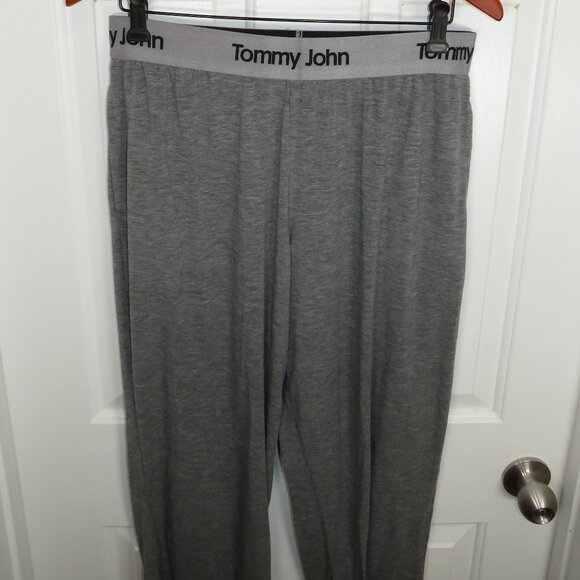 Tommy John Second Skin Pajama Pant Men's Size LG Heather Grey 30" Inseam - Picture 2 of 5